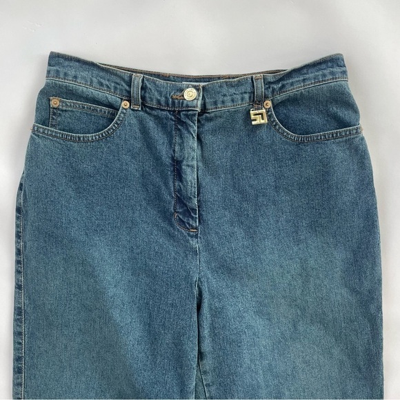 St. John by Marie Gray High Rise Straight Leg Jeans Size 10 EUC - Picture 3 of 8